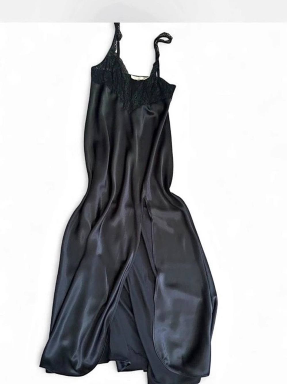 Victoria's Secret Black gold label Lace-Trim Slip Size Medium